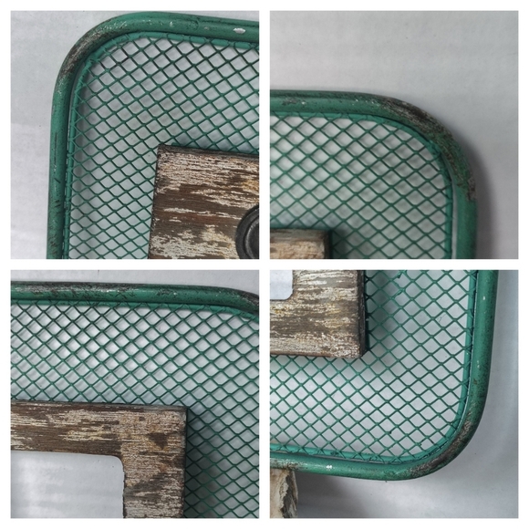 Metal Dog Picture Frame Fence Wood Metal Bone Farmhouse Decor Frame - Picture 12 of 16